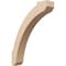 Ekena Millwork 3-inch W x 14-inch D x 18-inch H Lafayette Rough Cedar Woodgrain TimberThane Knee Brace, Primed BRCUR03X14X18LFTRCPR - alternate 1